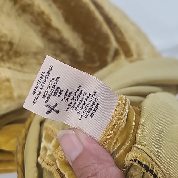 Urban outfitters mustard yellow tie back maxi dress small - Picture 11 of 12